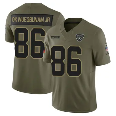 Albert Okwuegbunam Jr. Youth Limited Olive Las Vegas Raiders 2025 Salute to Service Jersey