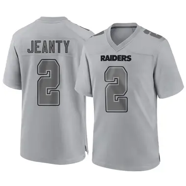 Ashton Jeanty Men's Game Gray Las Vegas Raiders Atmosphere Fashion Jersey