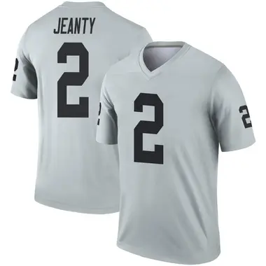 Ashton Jeanty Men's Legend Las Vegas Raiders Inverted Silver Jersey