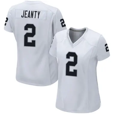 Ashton Jeanty Women's Game White Las Vegas Raiders Jersey