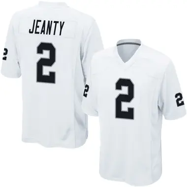 Ashton Jeanty Youth Game White Las Vegas Raiders Jersey