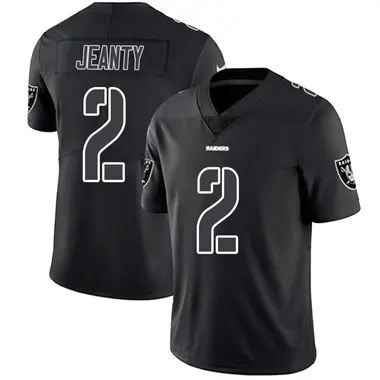 Ashton Jeanty Youth Limited Black Impact Las Vegas Raiders Jersey