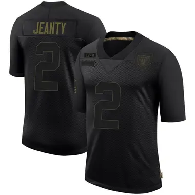 Ashton Jeanty Youth Limited Black Las Vegas Raiders 2020 Salute To Service Jersey