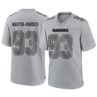 Brodric Martin-Rhodes Men's Game Gray Las Vegas Raiders Atmosphere Fashion Jersey