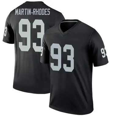 Brodric Martin-Rhodes Men's Legend Black Las Vegas Raiders Jersey
