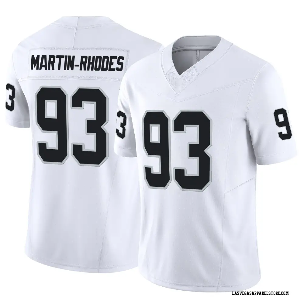 Brodric Martin-Rhodes Men's Limited White Las Vegas Raiders Vapor F.U.S.E. Jersey
