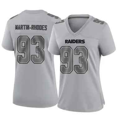 Brodric Martin-Rhodes Women's Game Gray Las Vegas Raiders Atmosphere Fashion Jersey