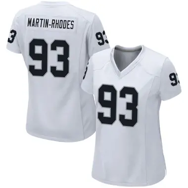 Brodric Martin-Rhodes Women's Game White Las Vegas Raiders Jersey