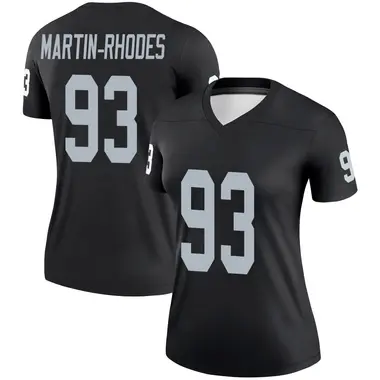 Brodric Martin-Rhodes Women's Legend Black Las Vegas Raiders Jersey