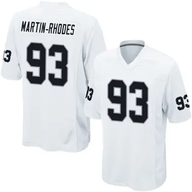 Brodric Martin-Rhodes Youth Game White Las Vegas Raiders Jersey