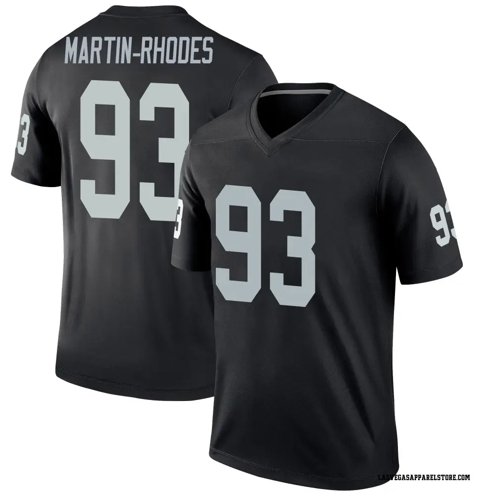 Brodric Martin-Rhodes Youth Legend Black Las Vegas Raiders Jersey