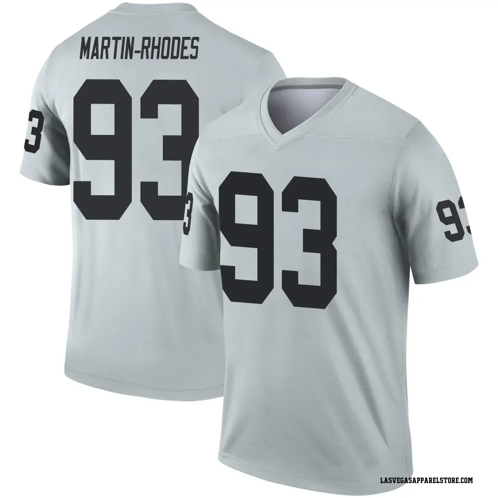 Brodric Martin-Rhodes Youth Legend Las Vegas Raiders Inverted Silver Jersey
