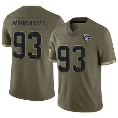 Brodric Martin-Rhodes Youth Limited Olive Las Vegas Raiders 2022 Salute To Service Jersey