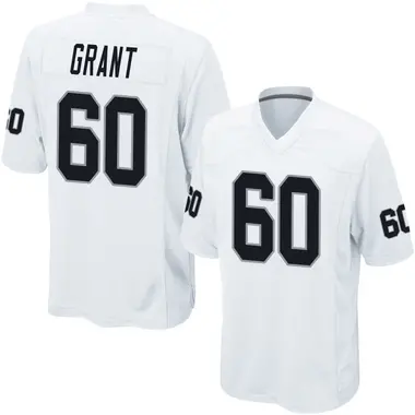 Charles Grant Men's Game White Las Vegas Raiders Jersey