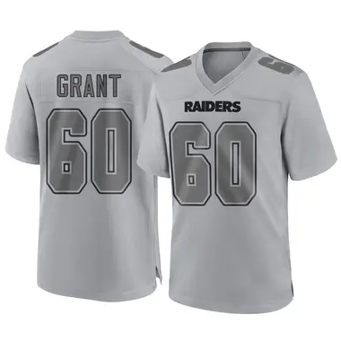 Charles Grant Youth Game Gray Las Vegas Raiders Atmosphere Fashion Jersey