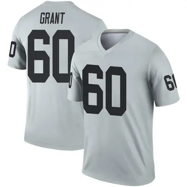 Charles Grant Youth Legend Las Vegas Raiders Inverted Silver Jersey