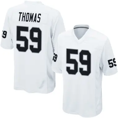 Chris Thomas Men's Game White Las Vegas Raiders Jersey
