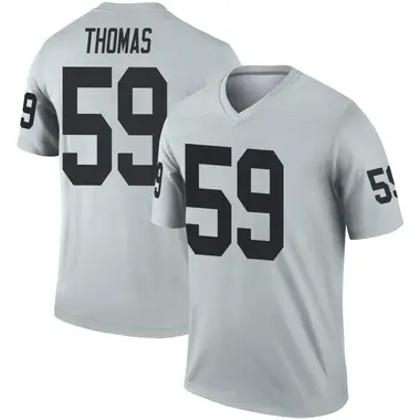 Chris Thomas Men's Legend Las Vegas Raiders Inverted Silver Jersey