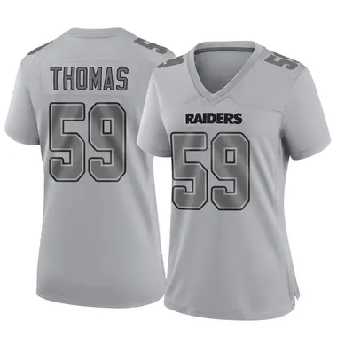 Chris Thomas Women's Game Gray Las Vegas Raiders Atmosphere Fashion Jersey