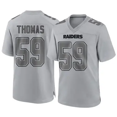 Chris Thomas Youth Game Gray Las Vegas Raiders Atmosphere Fashion Jersey