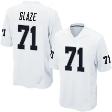 DJ Glaze Men's Game White Las Vegas Raiders Jersey