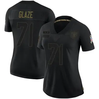 DJ Glaze Women's Limited Black Las Vegas Raiders 2020 Salute To Service Jersey