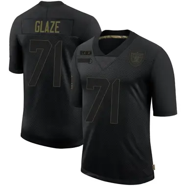 DJ Glaze Youth Limited Black Las Vegas Raiders 2020 Salute To Service Jersey
