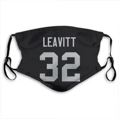 Dallin Leavitt Name & Number Black Las Vegas Raiders Face Mask