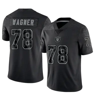 Dalton Wagner Men's Limited Black Las Vegas Raiders Reflective Jersey