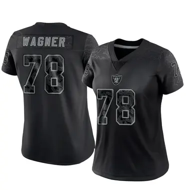 Dalton Wagner Women's Limited Black Las Vegas Raiders Reflective Jersey
