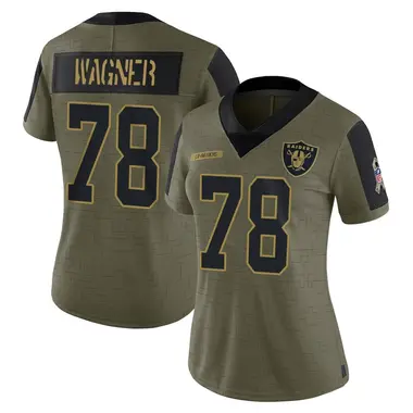 Dalton Wagner Women's Limited Olive Las Vegas Raiders 2021 Salute To Service Jersey