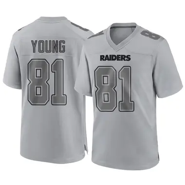 Dareke Young Men's Game Gray Las Vegas Raiders Atmosphere Fashion Jersey