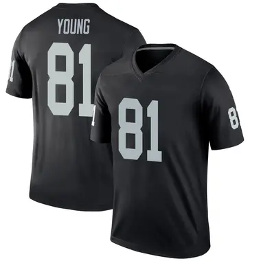 Dareke Young Men's Legend Black Las Vegas Raiders Jersey