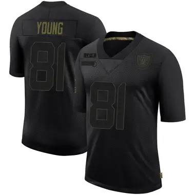 Dareke Young Men's Limited Black Las Vegas Raiders 2020 Salute To Service Jersey