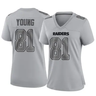 Dareke Young Women's Game Gray Las Vegas Raiders Atmosphere Fashion Jersey