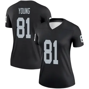 Dareke Young Women's Legend Black Las Vegas Raiders Jersey