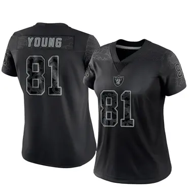 Dareke Young Women's Limited Black Las Vegas Raiders Reflective Jersey