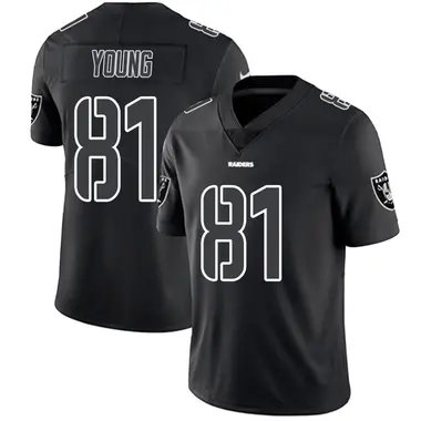 Dareke Young Youth Limited Black Impact Las Vegas Raiders Jersey
