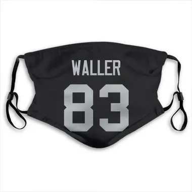 Darren Waller Name & Number Black Las Vegas Raiders Face Mask