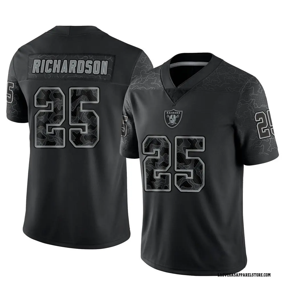 Decamerion Richardson Youth Limited Black Las Vegas Raiders Reflective Jersey