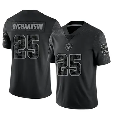 Decamerion Richardson Youth Limited Black Las Vegas Raiders Reflective Jersey