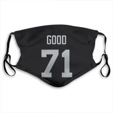 Denzelle Good Name & Number Black Las Vegas Raiders Face Mask