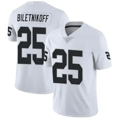 Fred Biletnikoff Men's Limited White Las Vegas Raiders Vapor Untouchable Jersey