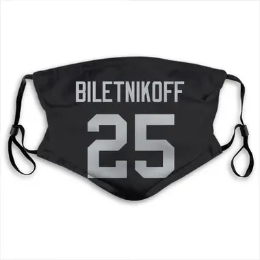 Fred Biletnikoff Name & Number Black Las Vegas Raiders Face Mask