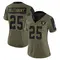 Fred Biletnikoff Women's Limited Olive Las Vegas Raiders 2021 Salute To Service Jersey