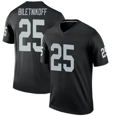 Fred Biletnikoff Youth Legend Black Las Vegas Raiders Jersey