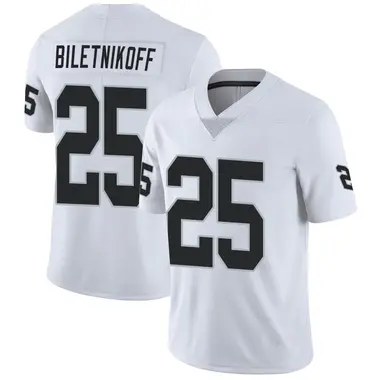 Fred Biletnikoff Youth Limited White Las Vegas Raiders Vapor Untouchable Jersey