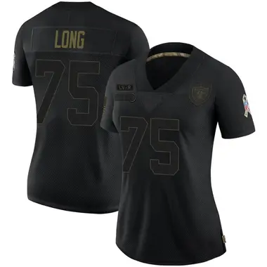 Howie Long Women's Limited Black Las Vegas Raiders 2020 Salute To Service Jersey