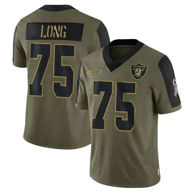 Howie Long Youth Limited Olive Las Vegas Raiders 2021 Salute To Service Jersey
