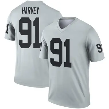 Jahfari Harvey Men's Legend Las Vegas Raiders Inverted Silver Jersey